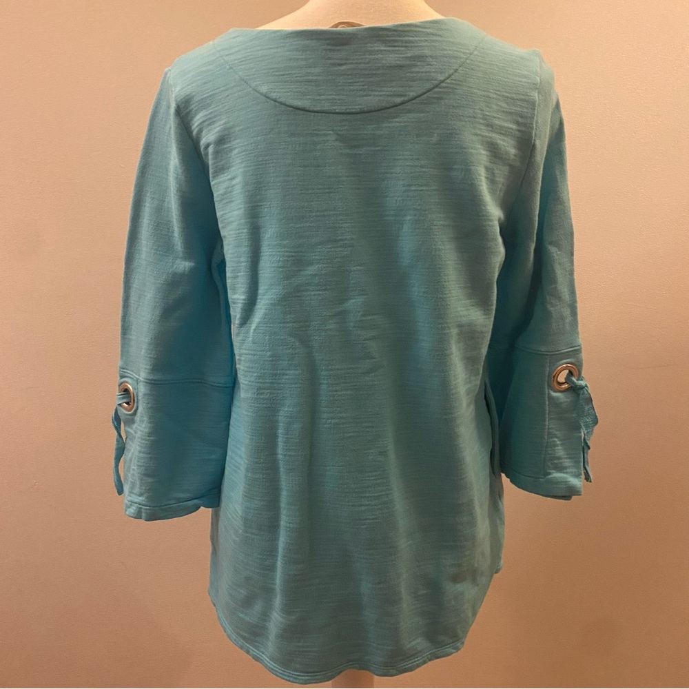 Soft Surroundings Turquoise Pull Over - image 8